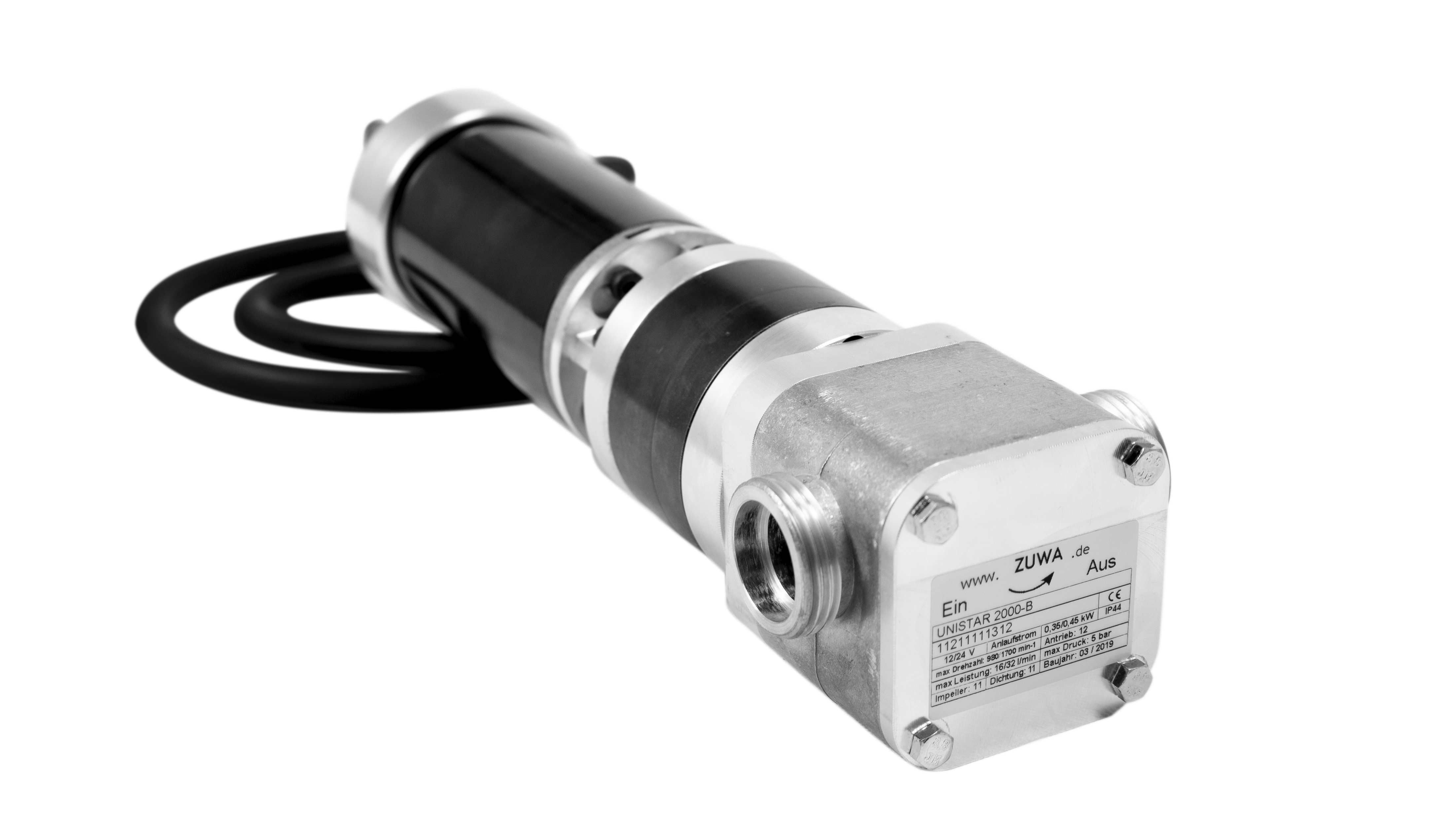 Impellerpumpe mit DC-Getriebemotor Power Tronic