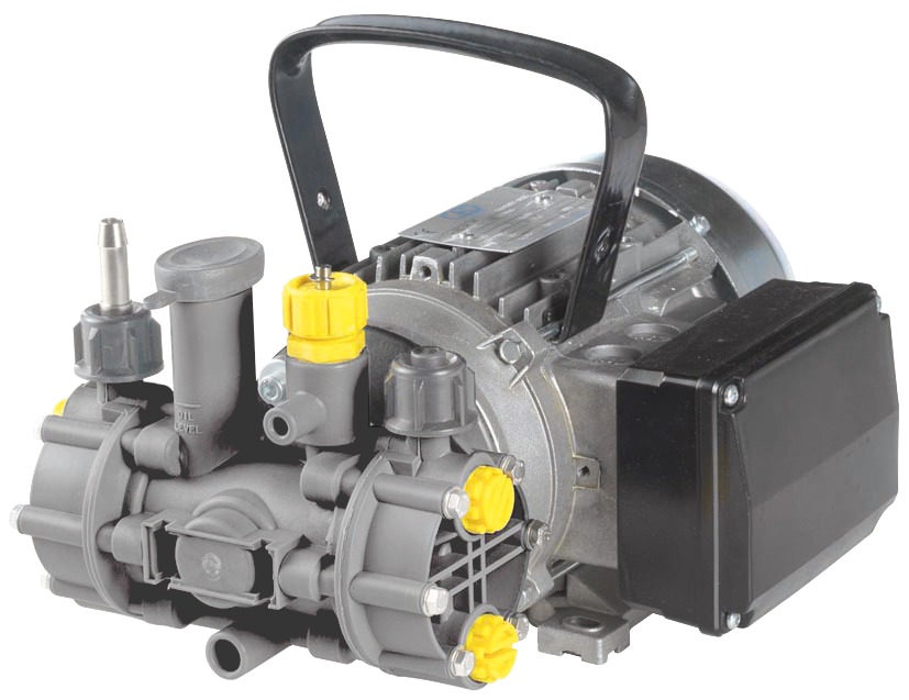 mit Elektromotor, Kabel und Stecker