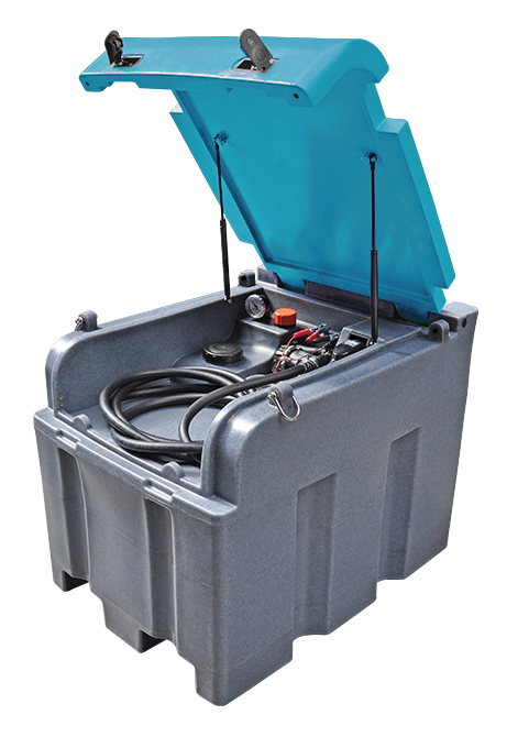 Pumpe 12V, man. Zapfpistole, m.abschließb.Deckel