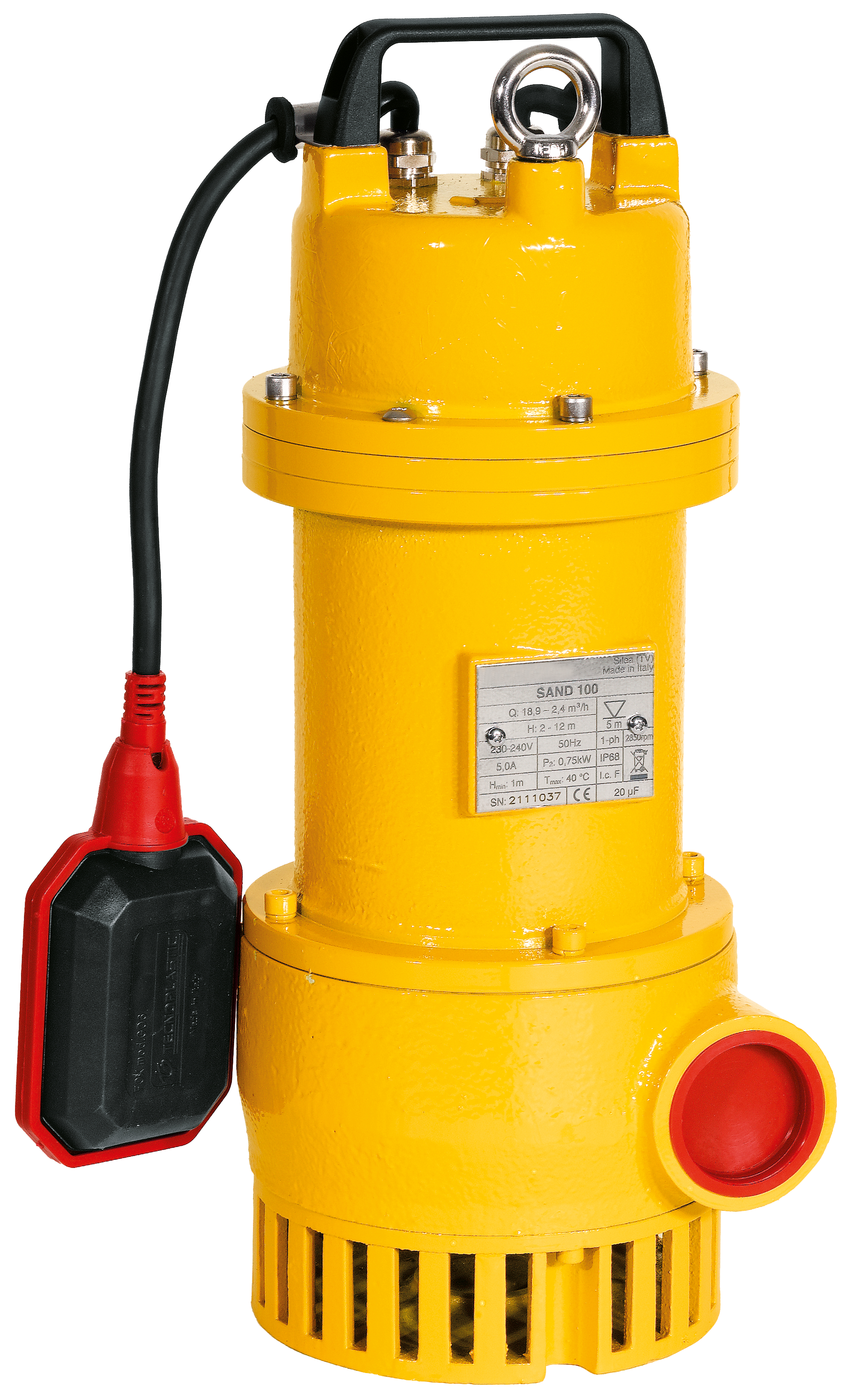 Tauchpumpe f. Sand- u. Abwasser , m. Schw.-Schalte