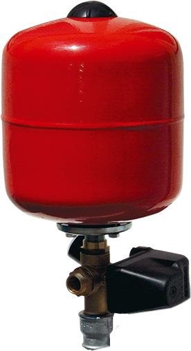 m.Druckausgleichsbehälter 24 l u.Drucksch.2-12 bar