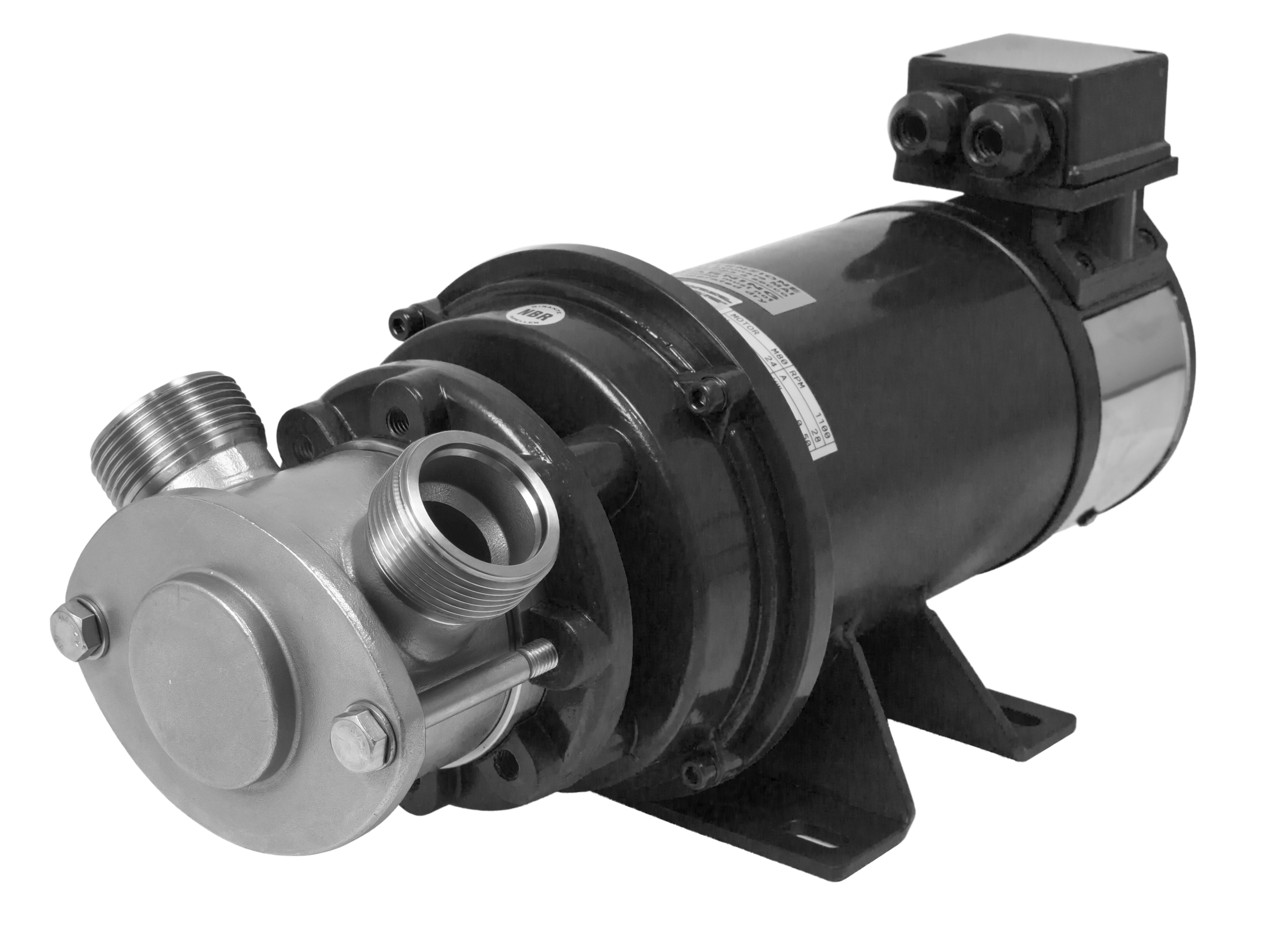 Impellerpumpe mit Motor, ohne Kabel und Stecker