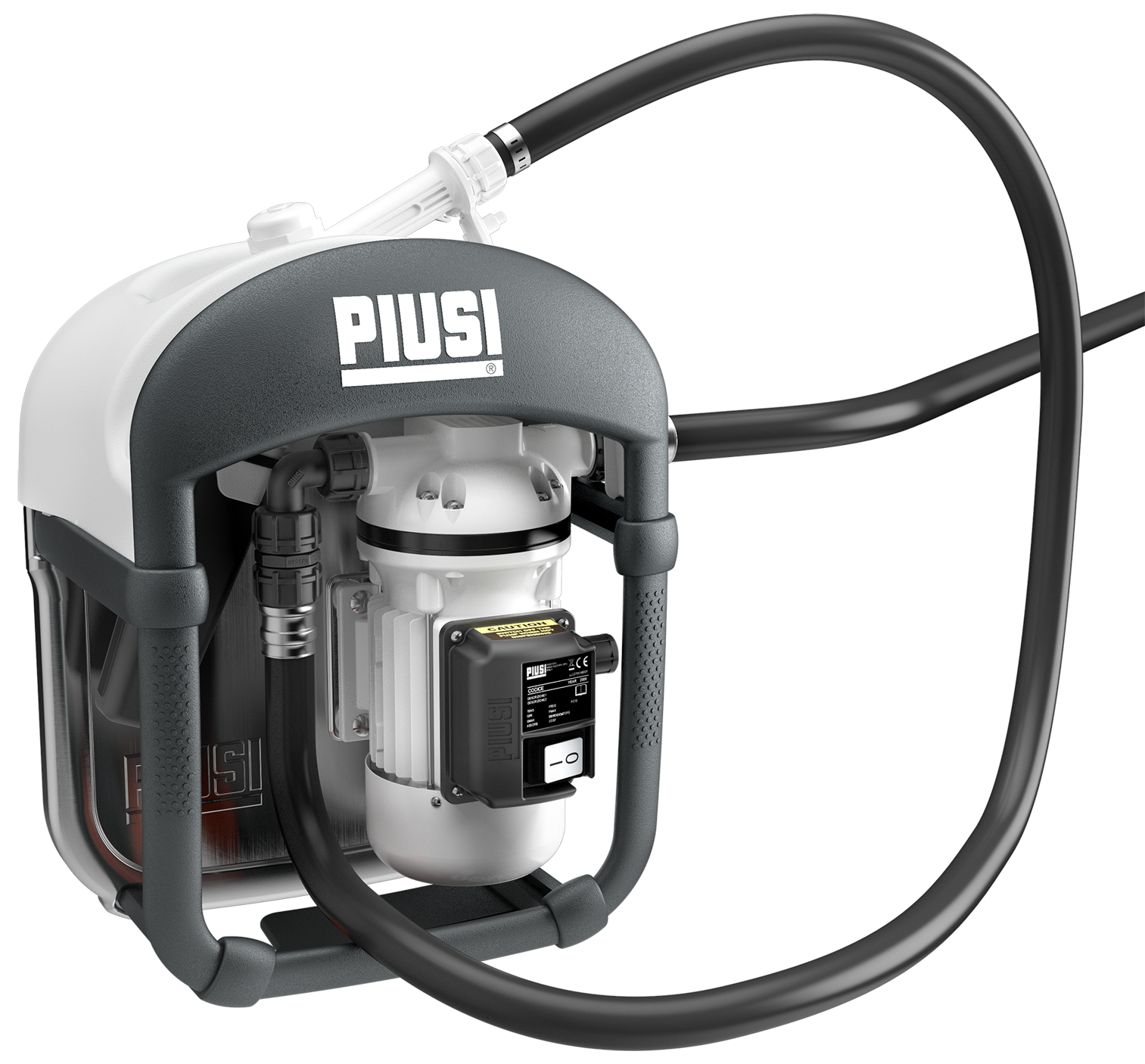 mit selbstansaugender Membranpumpe