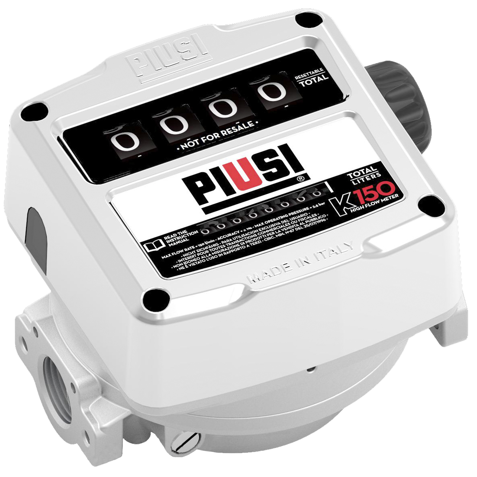 Durchflussbereich 25-150 l/min, Version A